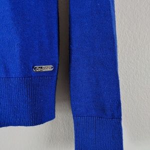S Royal blue Calvin Klein Button Up Sweater
